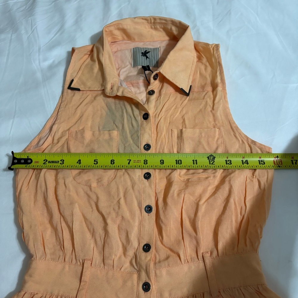NWT One Teaspoon Toucan Zephyr Romper Sleeveless Shirt Style Size S Tropical Hem - Picture 12 of 16